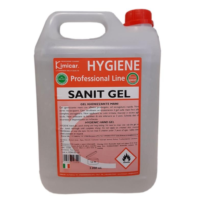 SANIT GEL 5 LT, KIMICAR.